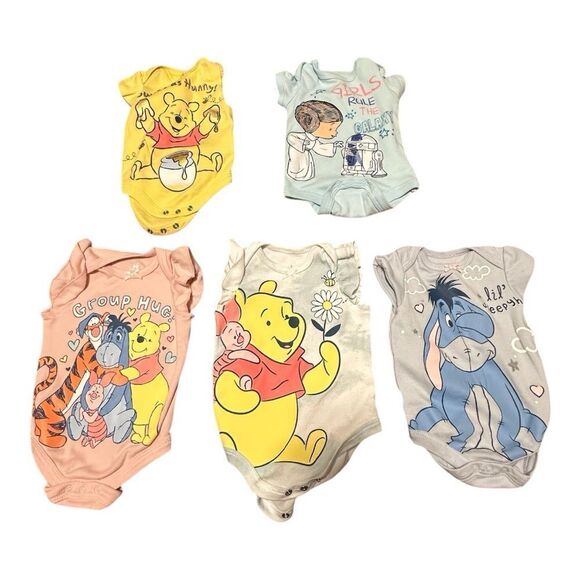 Disney Winnie the Pooh Baby & Star Wars Onesies - Picture 3 of 12